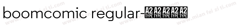 boomcomic regular字体转换